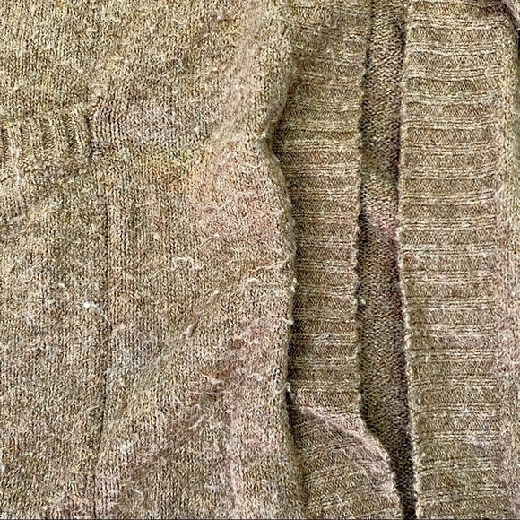 Ruby Moon Oversized Relaxed Open Front Brown Cardigan 2 Front Pockets As Is - Picture 7 of 7